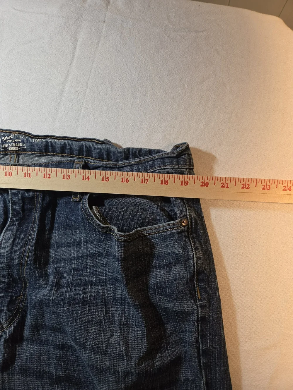 Levi's Signature Gold Men's Jeans 34x30 Straight Dark Wash Denim